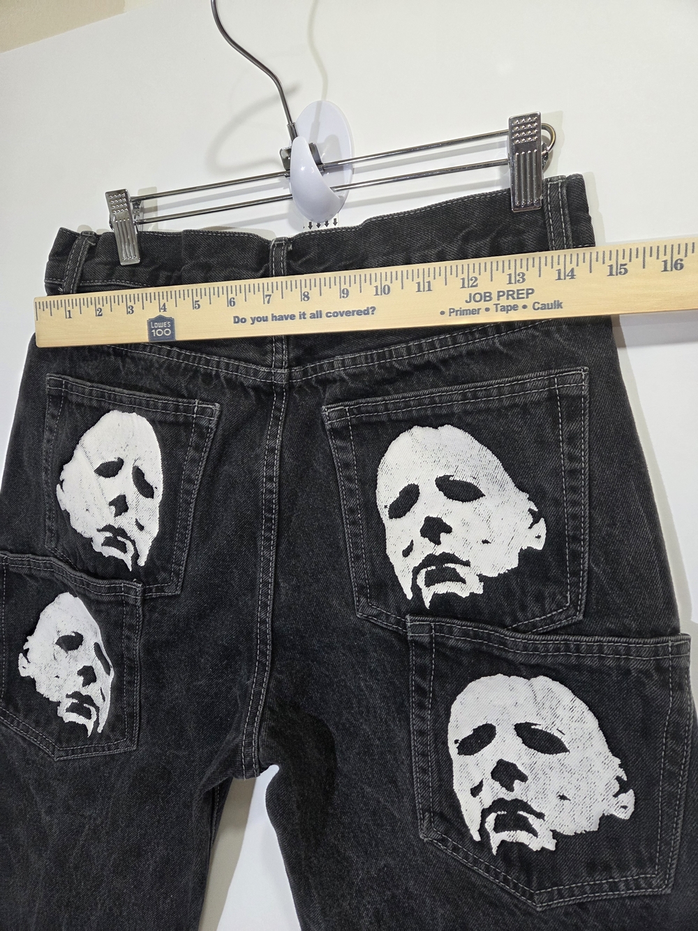 Men's Horror Streetwear Jeans Y2K Hip Hop Jeans - Picture 11 of 13